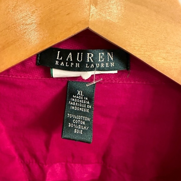 XL Silk Blend Vibrant magenta Lauren by Ralph Lauren - Picture 4 of 7